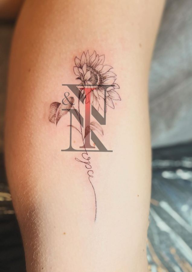 Fineline-Tattoo von Needle & Ink