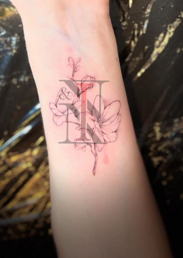 Fineline-Tattoo von Needle & Ink