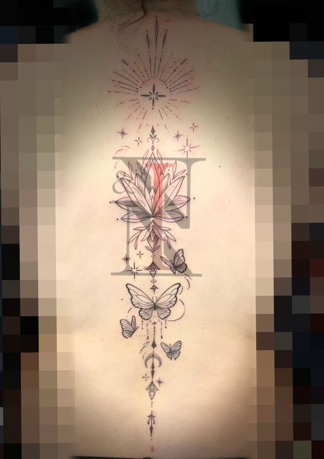 Fineline-Tattoo von Needle & Ink