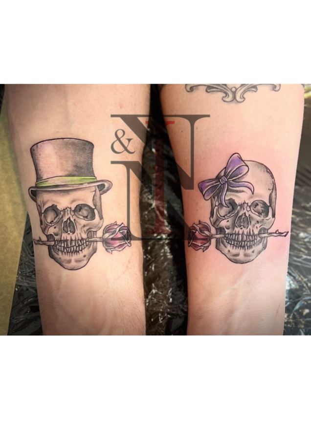 Skull-Tattoo von Needle & Ink