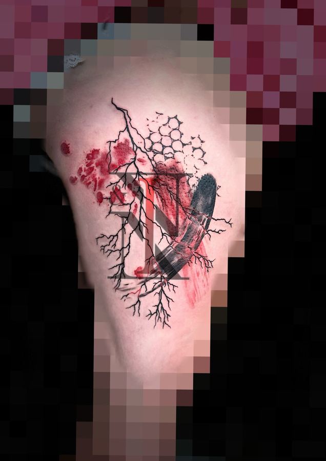 Trash Polka-Tattoo von Needle & Ink