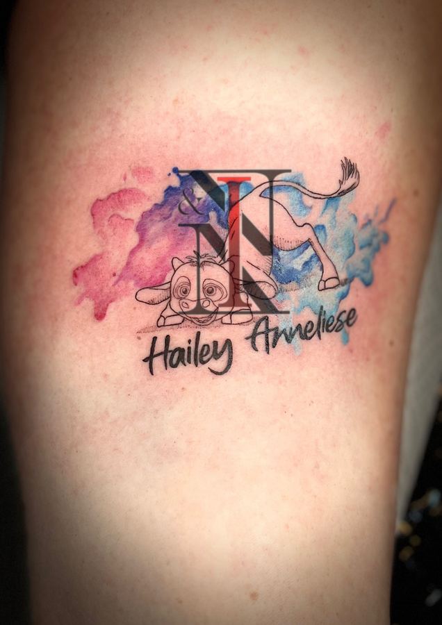 Watercolor-Tattoo von Needle & Ink