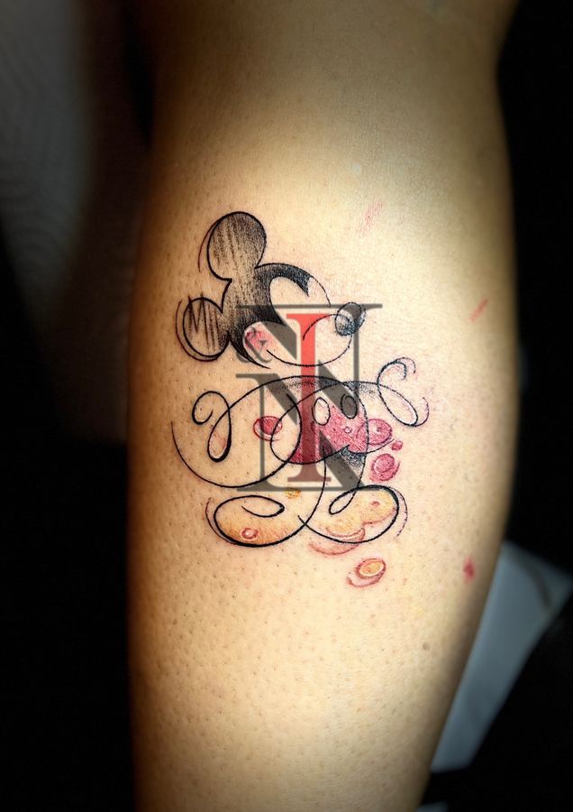 Watercolor-Tattoo von Needle & Ink