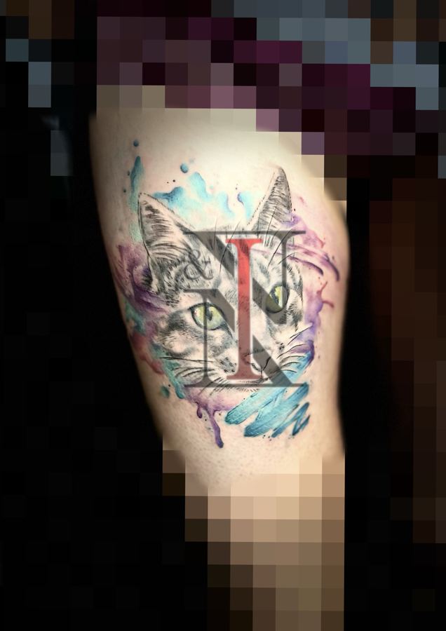 Watercolor-Tattoo von Needle & Ink