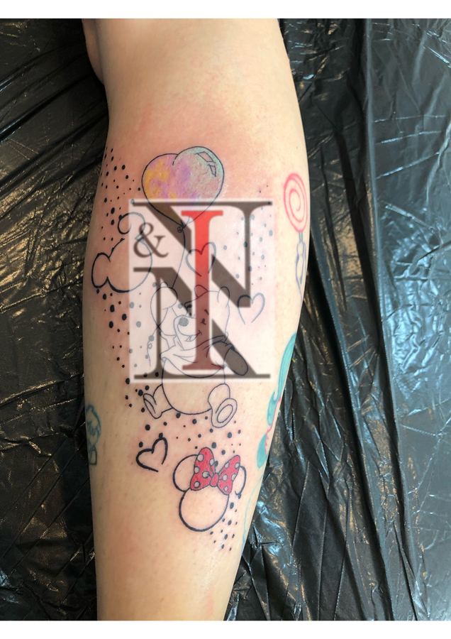 Watercolor-Tattoo von Needle & Ink
